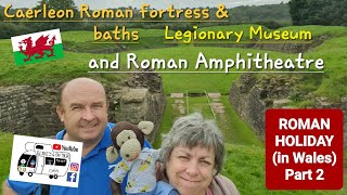 305 Caerleon Castle Roman Fortress and Baths Legionary Museum and Roman Amphitheatre Wales [upl. by Sharos]