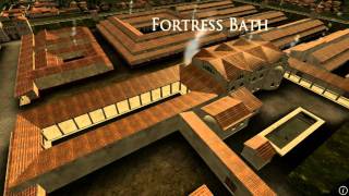 Animation of ancient Roman Fort in Caerleon Wales [upl. by Ahaelam]