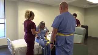 Physical Therapy Transfer Training  How To Transfer From Wheelchair To Bed [upl. by Gladdy]