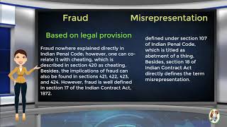 What is Difference Between Fraud amp Misrepresentation [upl. by Lais]