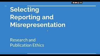 Selective Reporting and Misrepresentation of data Research and Publication ethics Phd coursework [upl. by Nivlam]