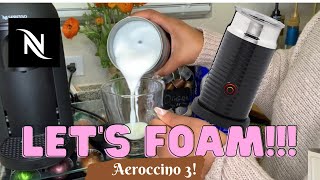 How To Foam Milk With Aeroccino 3 Make Coffee With Foam Tips amp Tricks  Easy Foamed Latte Recipe [upl. by Coryden]