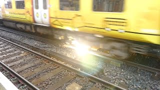 Merseyrail 507 009 making arcs at Birkdale station [upl. by Dorisa111]