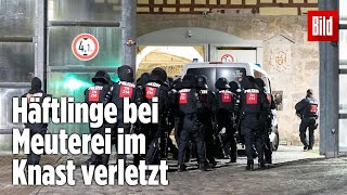 Gefängnismeuterei Polizei stürmt Knast in Thüringen  JVA Untermaßfeld [upl. by Florri]