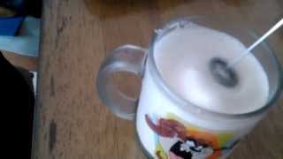 Aerolatte Review Frothing Cold Milk In Under 1 Minute [upl. by Ahseiym]